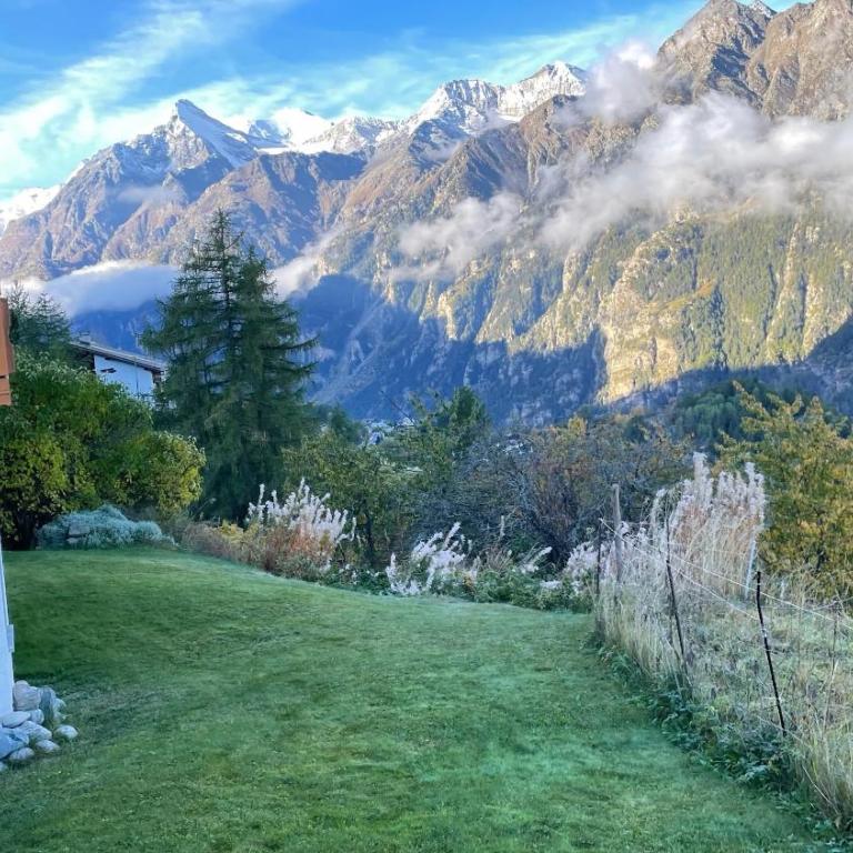 250m zur Hannigalp und Bergpanorama - Apartment mit Blick auf die Berge - 17