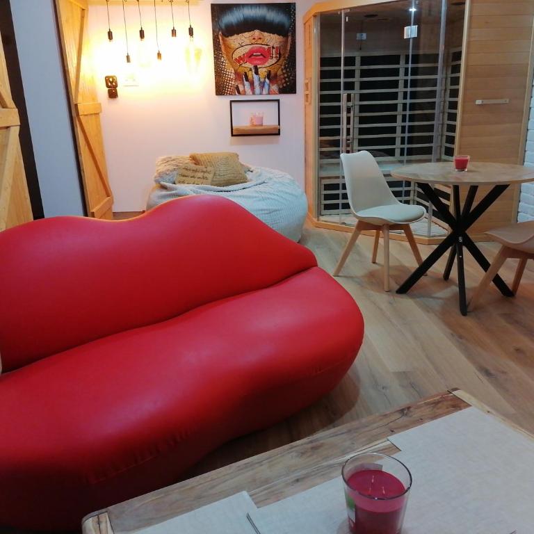 Gîtes déco pop et chaleureuse avec jacuzzi, sauna, piece coquine - Maison 1 Chambre - 29