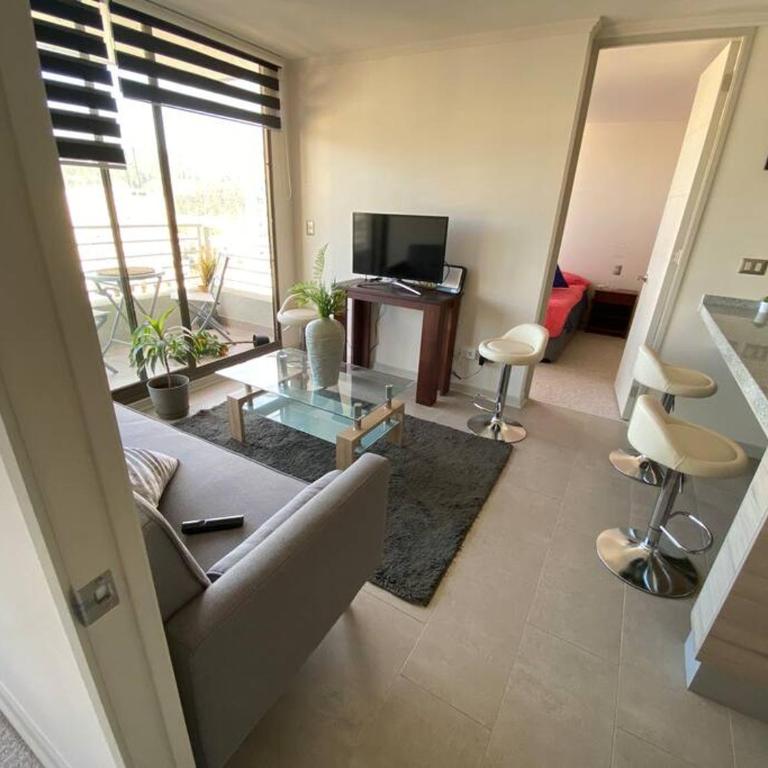 Hermoso Departamento con excelente vista, a pasos de la Quinta Vergara, cercano a Reloj de Flores y Playa Caleta Abarca - Two-Bedroom Apartment with View - 23