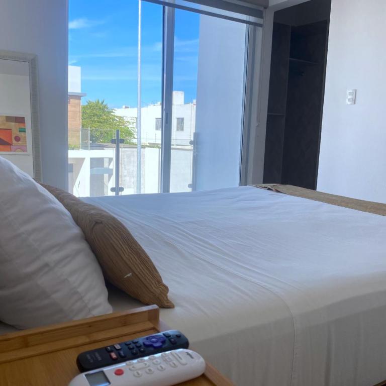 Casa en condominio privado, Alberca, terraza a 10 min de Playa Marlin - Three-Bedroom House - 11