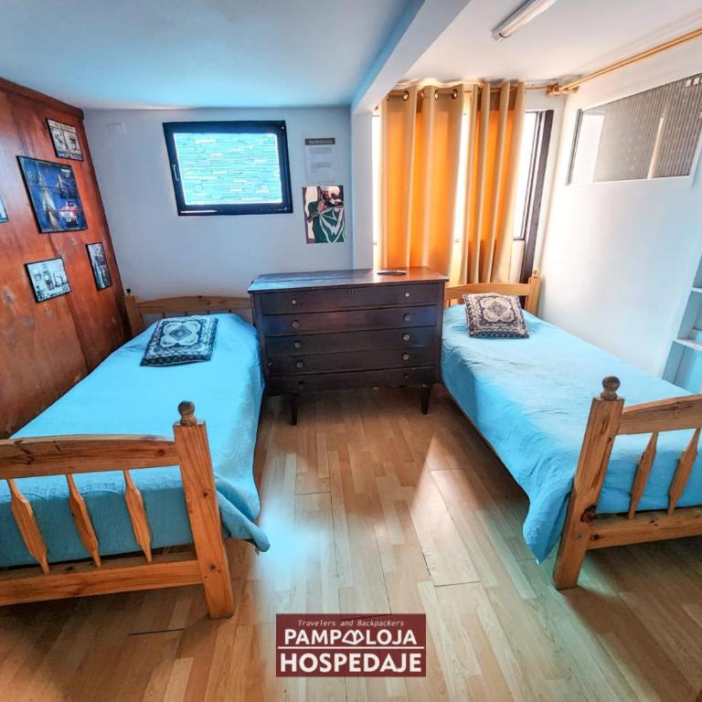 Hostal Pampaloja - Habitación Doble con baño privado externo - 2 camas - 1