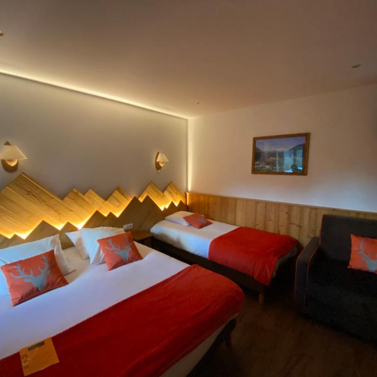 Hôtel du Grand-Mont - Zweibettzimmer - 1