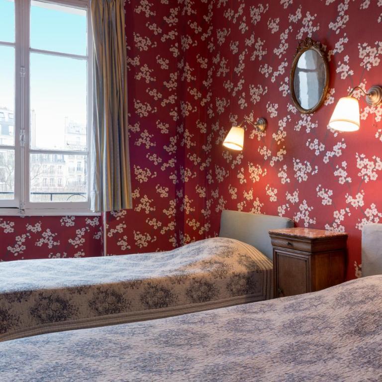 Hotel Esmeralda - Chambre Lits Jumeaux - Vue sur Notre-Dame - 2
