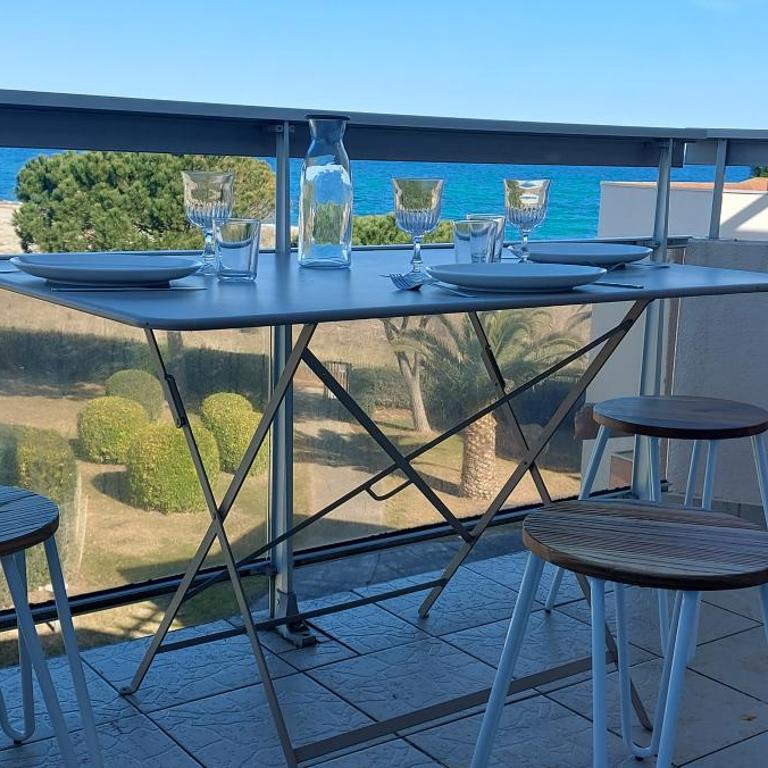 CAPITELLES - Face à la mer et la piscine - front de mer - ref vuail - Apartamento de 1 dormitorio - 6