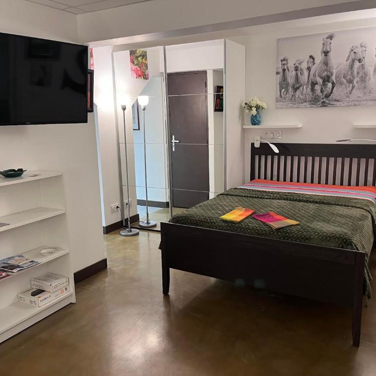 Studio indépendant, patio, intra-muros , clim, parking - Appartement 1 Chambre - 2