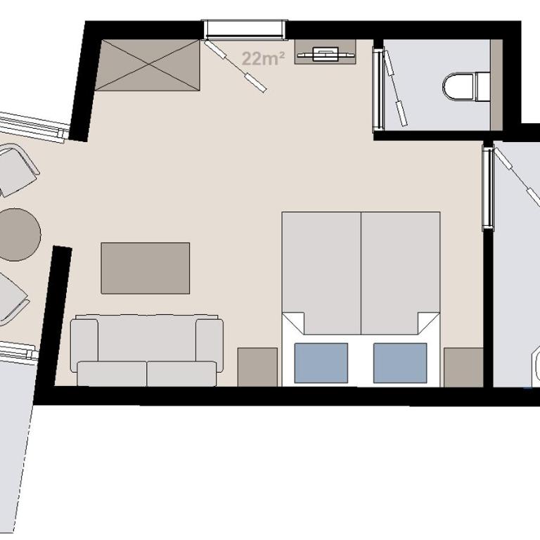 Hotel Alpina - Comfort Doppelzimmer mit Balkon - 1
