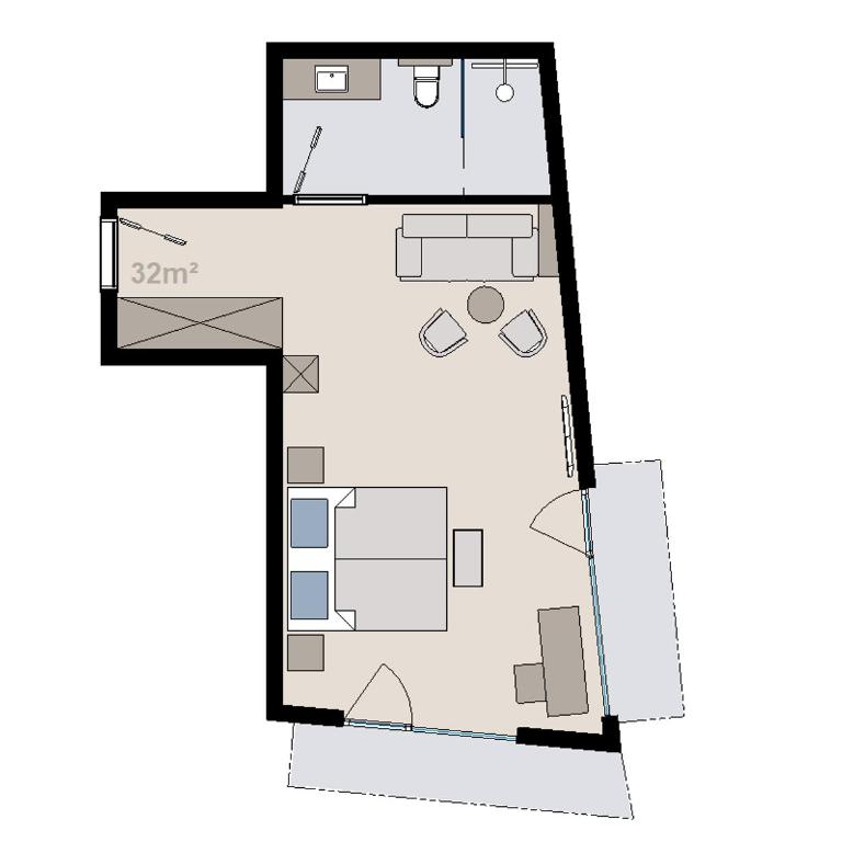 Hotel Alpina - Junior Suite mit Balkon - 4