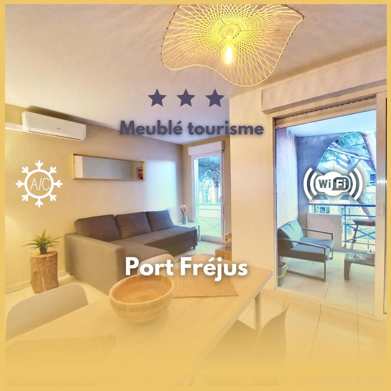 " Le Bleu Marine" Port Fréjus - Cosy T2- Clim & WIFI - Appartamento con 1 Camera da Letto - 1