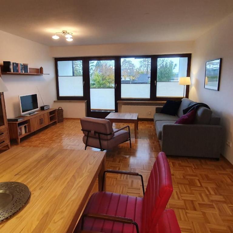 Lechbruck am See Zentral nahe Bootshafen Apartment Wellmann - Apartment mit Blick auf die Berge - 7