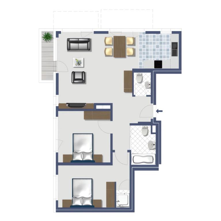 Casa delle Stelle by Zermatt Premium Apartments - Stelle 5 - Two-Bedroom Apartment (2nd floor) - 12
