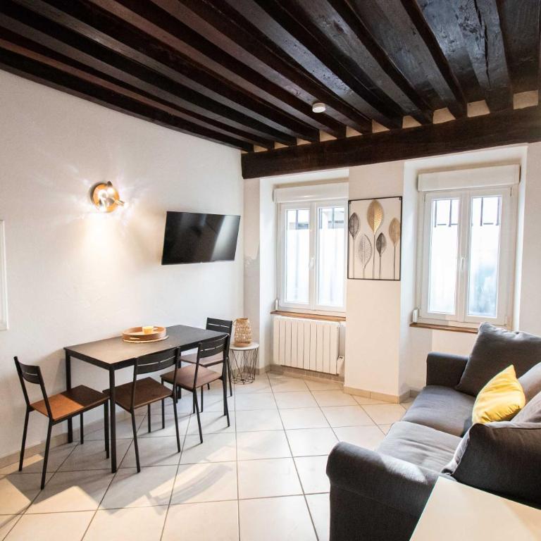 Résidence Le Zola composé de 3 appartements distincts en Hyper Centre de Dijon avec WIFI - Appartement 1 Chambre - 5
