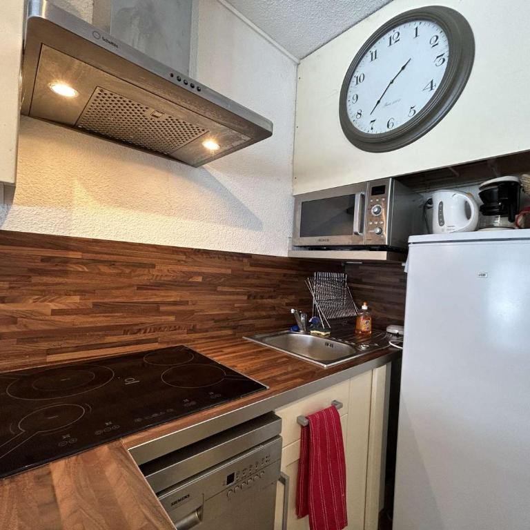 Studio au Monêtier-les-Bains avec balcon, parking et proche des pistes pour 4 personnes - Appartement 1 Chambre - 7