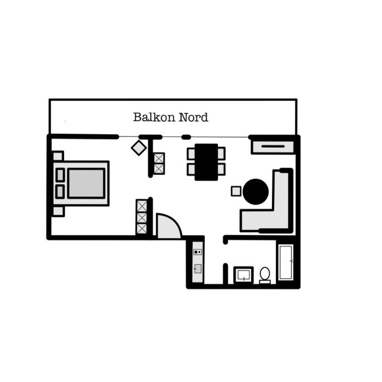 Landhaus Bauer - Klassisches Apartment mit 1 Schlafzimmer und Kingsize-Bett - 2