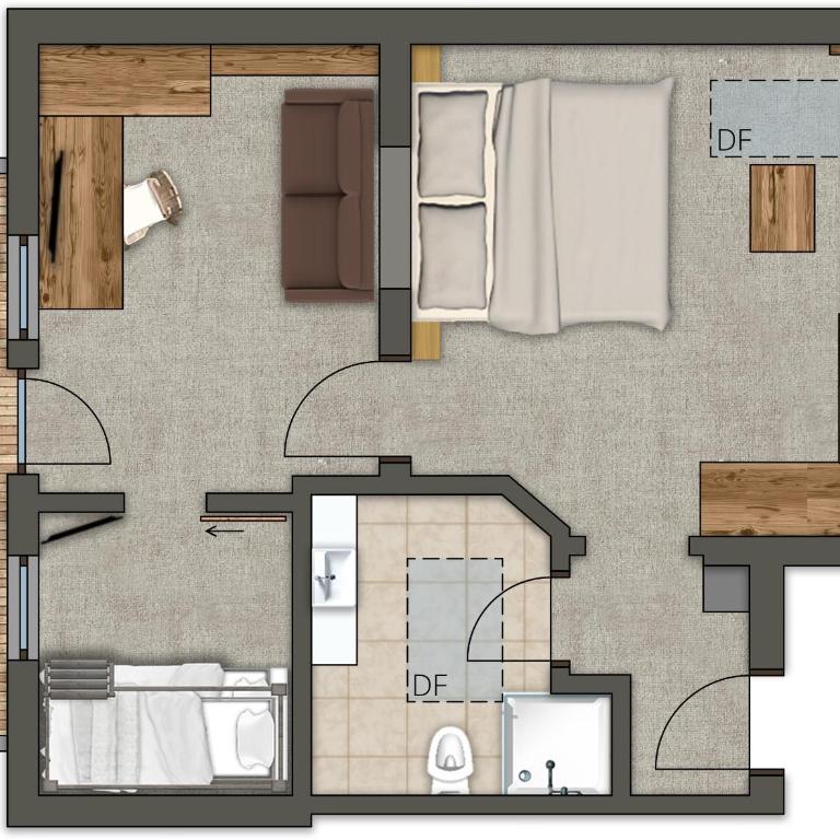 Habachklause Familien Bauernhof Resort - Comfort Suite mit 2 Schlafzimmern (2 Erwachsene + 2 Kinder) - 5