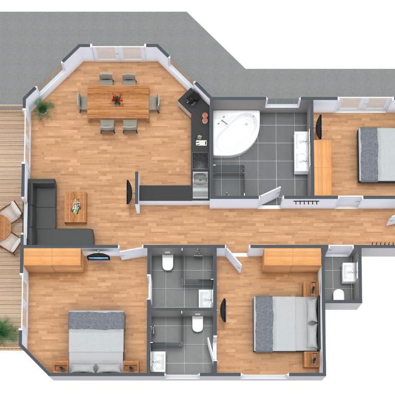 Alpendiamond Ski in & Bike Out apartments Top 200, 400 & penthouse 600 - Apartment mit Terrasse - 19