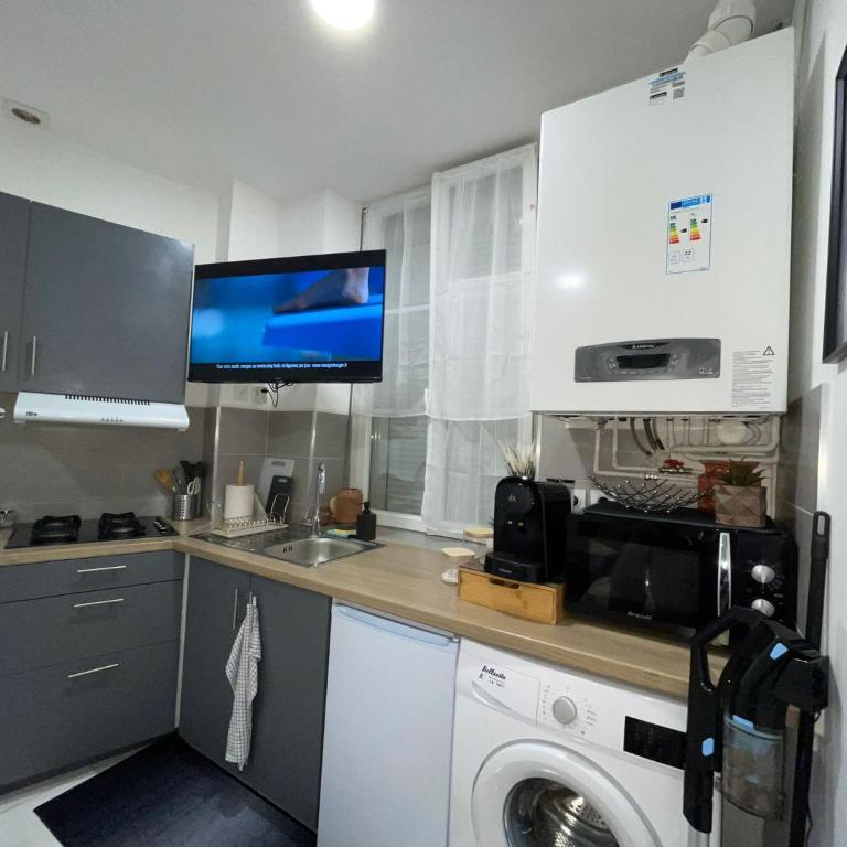 appartement entier sur Reims - 4 Voyageurs - Appartement 1 Chambre - 12