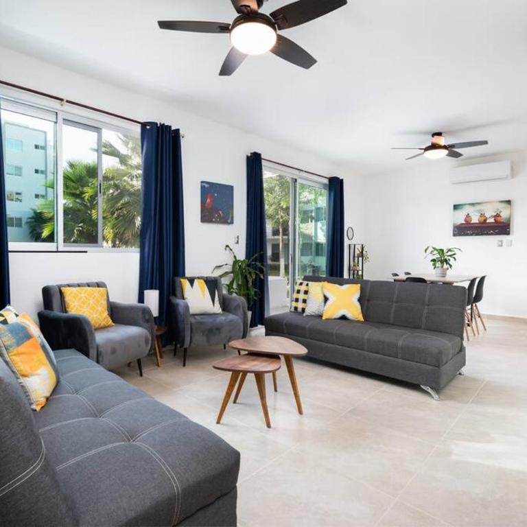 Depa Familiar PB 6pax con Alberca Rodeado de Restaurantes Zona Segura - Apartamento Estándar de 2 dormitorios - 26