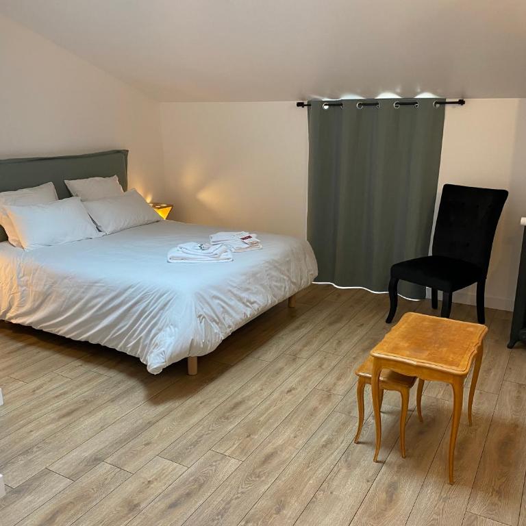 La Bellours Maison d Hôtes avec Piscine - Chambre Double - Vue sur Piscine - 4