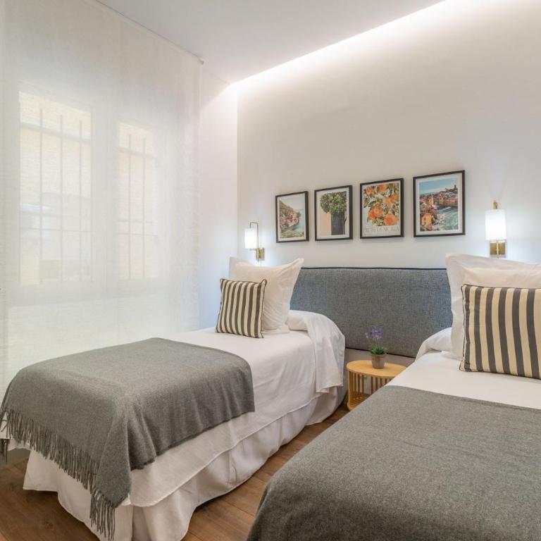 2 single beds in Chamberi - One-Bedroom Apartment - 4