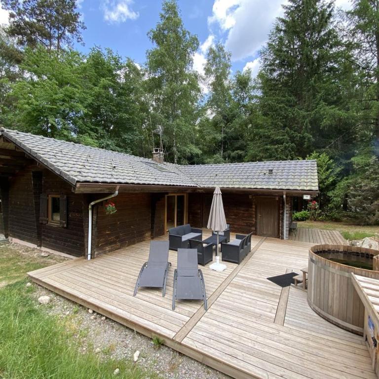 LE FISHING LODGE Chalet en bois avec bain nordique - Chalet - 53