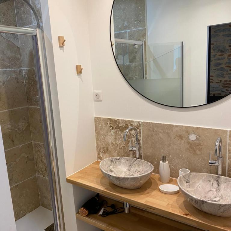 La Bellours Maison d Hôtes avec Piscine - Chambre Double - Vue sur Piscine - 6