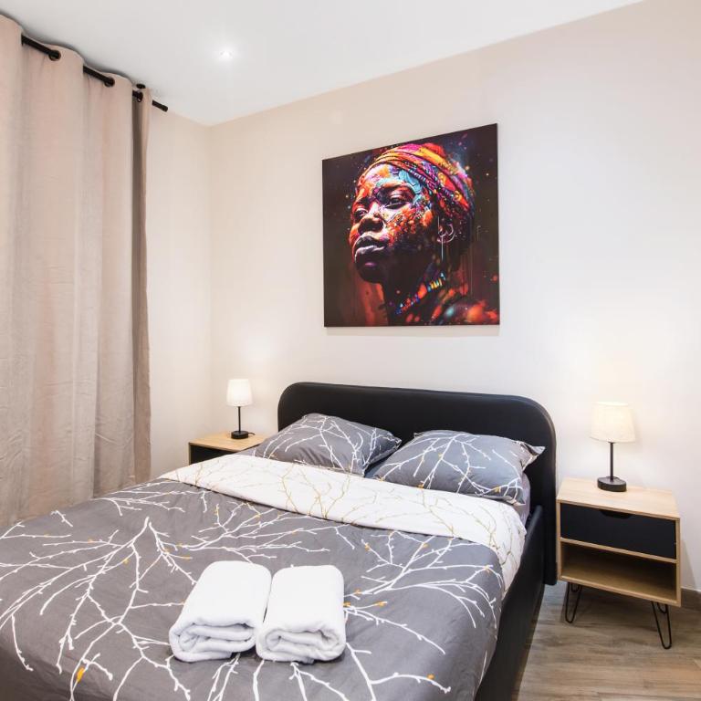A 2mn Monaco - Moderne et Agréable - BN - Appartamento con 1 Camera da Letto - 15