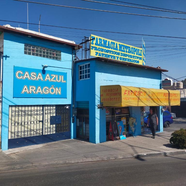 Casa Azul Aragon - Habitación Doble con baño privado - 2 camas - 26