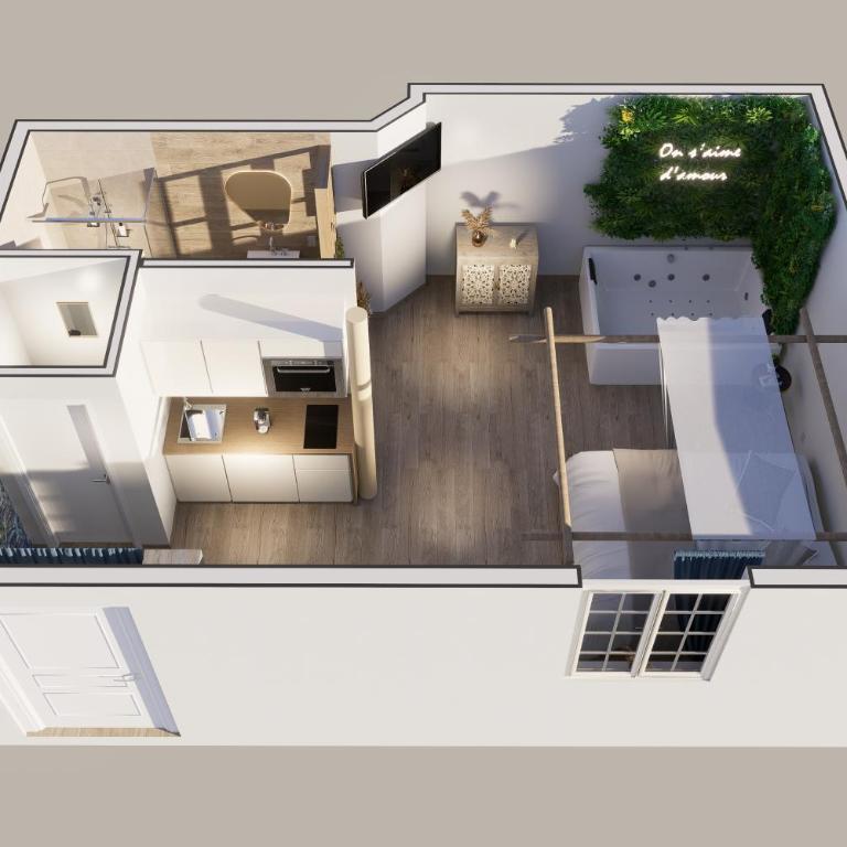 L'Eden Zen - Suite Jacuzzi, parking, clim, Netflix - Appartement 1 Chambre - 3