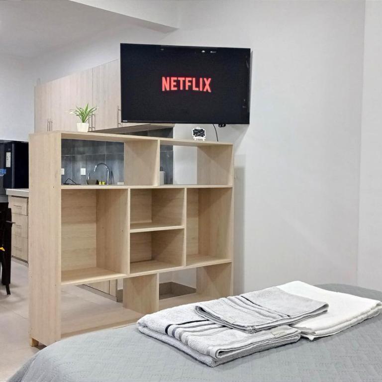 Céntrico Monoambiente con Parrillero Privado - Estudio con vistas al jardín - 1