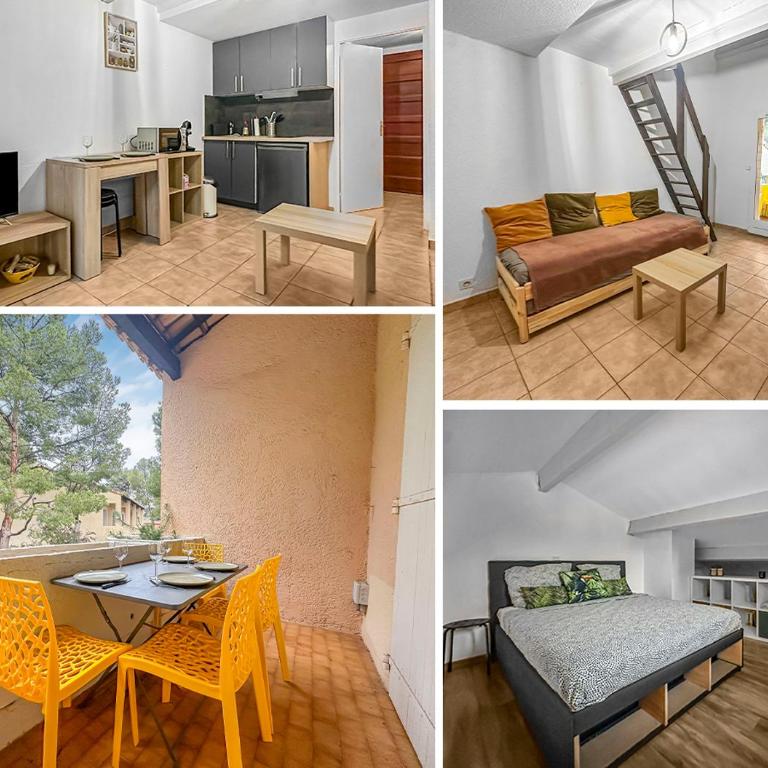 Plage à 5 min - A Bandol - Wi-Fi pro - Parking x2 - One-Bedroom Apartment - 6