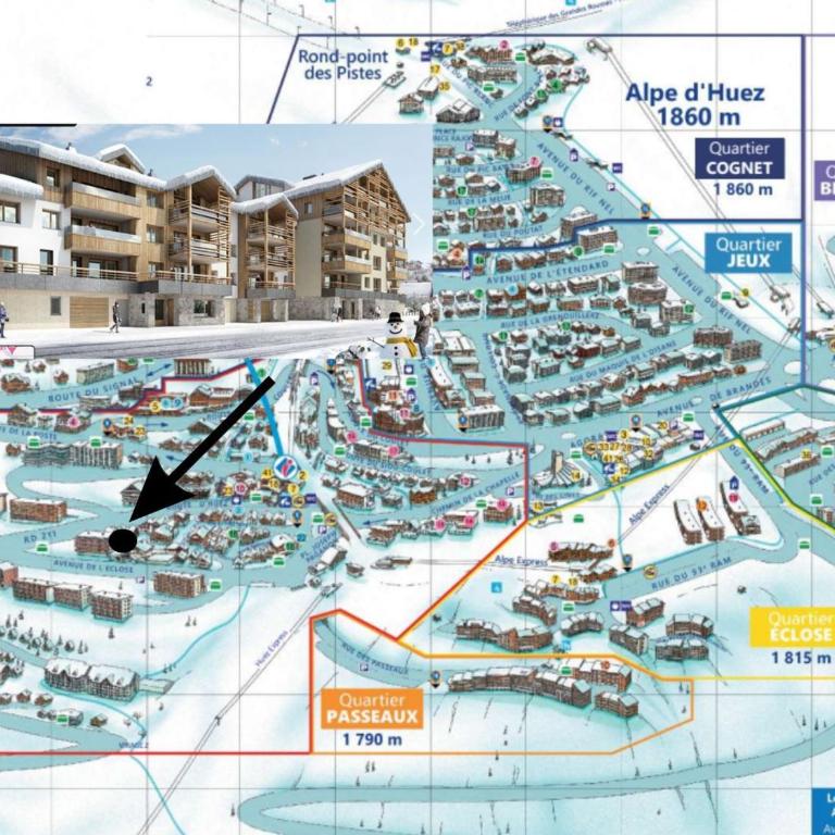 Appartement moderne avec parking dans Les Fermes de l'Alpe - FR-1-645-65 - Appartement - 2