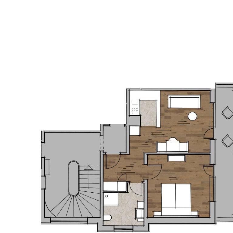 Goldvogel Apartments - Apartment mit 1 Schlafzimmer und Dusche - 17