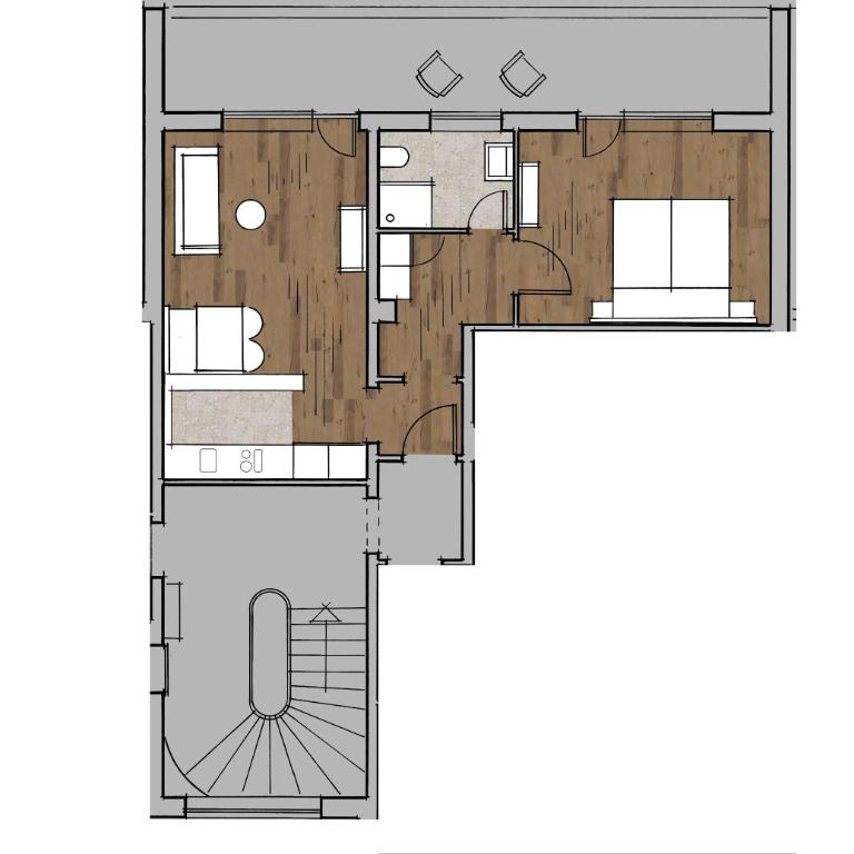Goldvogel Apartments - Apartment mit 1 Schlafzimmer und Dusche - 16