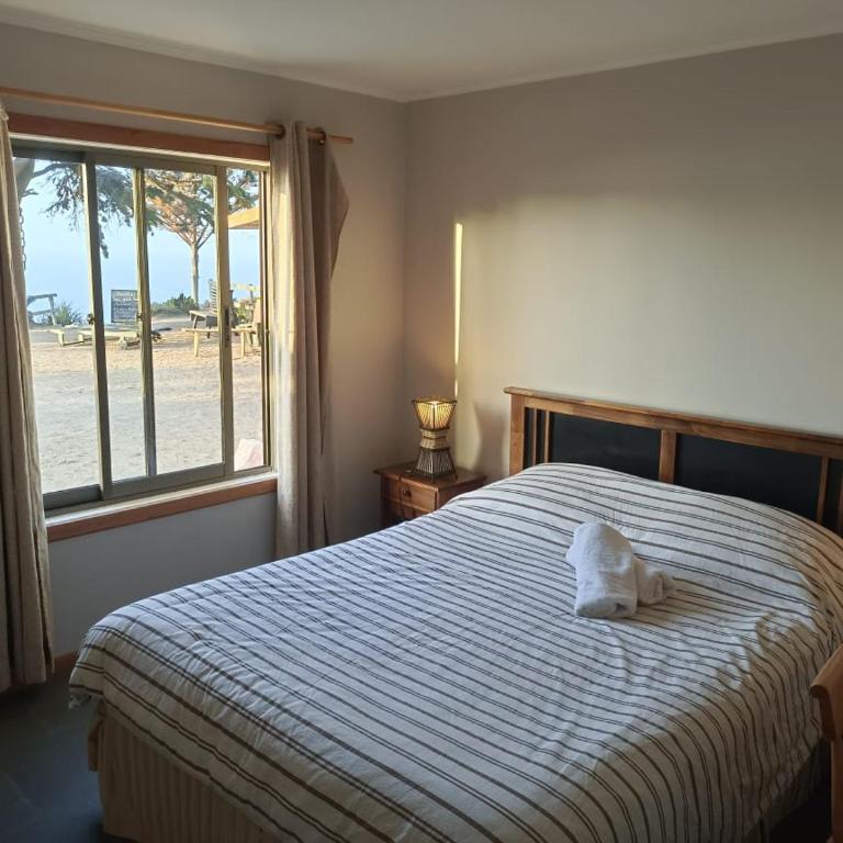 Hostal Quiriyuca Sur - Habitación con cama grande y vistas al mar - 1