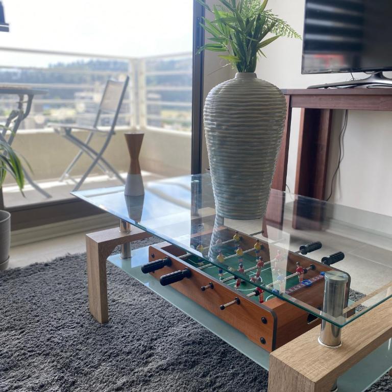Hermoso Departamento con excelente vista, a pasos de la Quinta Vergara, cercano a Reloj de Flores y Playa Caleta Abarca - Two-Bedroom Apartment with View - 14