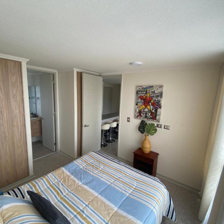 Hermoso Departamento con excelente vista, a pasos de la Quinta Vergara, cercano a Reloj de Flores y Playa Caleta Abarca - Two-Bedroom Apartment with View - 11