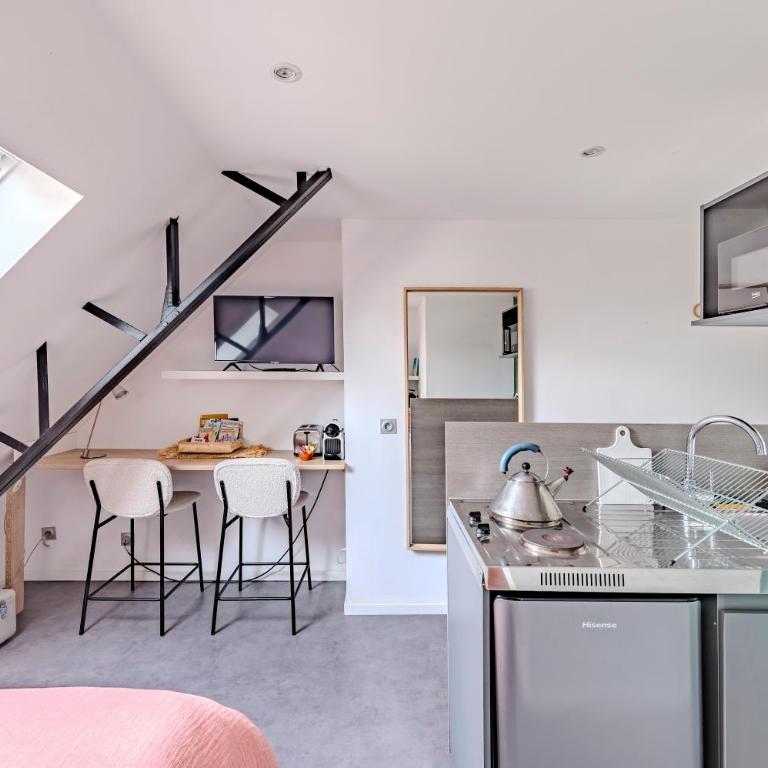 Charmant studio à deux pas de la gare - Le Nichoir - Appartamento con 1 Camera da Letto - 5