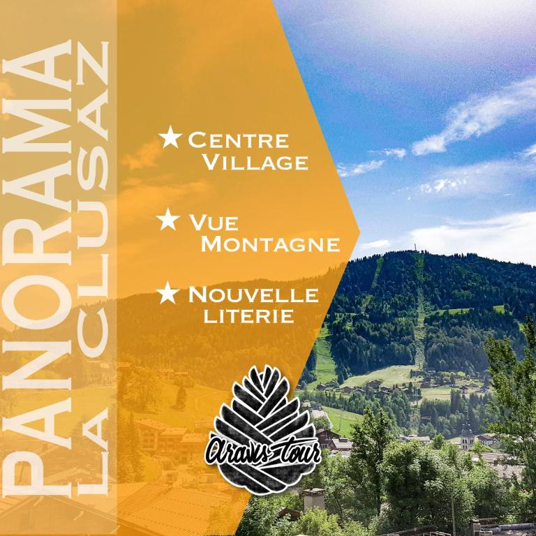 Studio Panorama - Vue montagne et village, Centre la Clusaz - AravisTour - Studio - 1