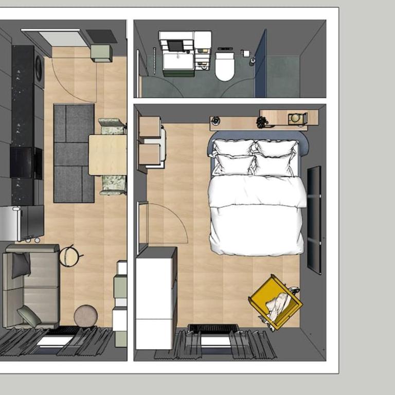 Studio Angelina im 3 OG 30 m² - Appartamento con 1 Camera da Letto - 1
