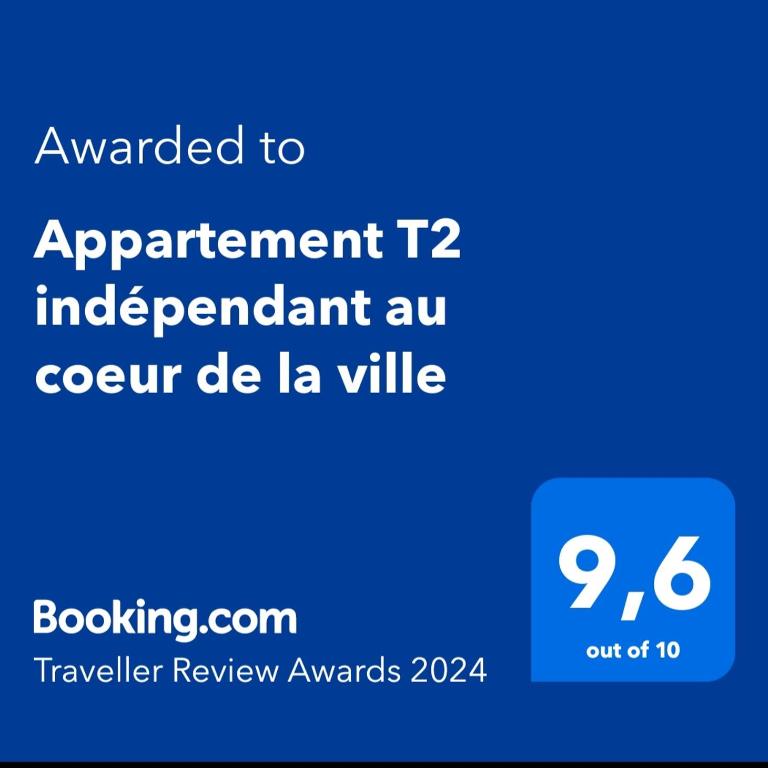 Appartement T2 indépendant au coeur de la ville - Appartement 1 Chambre - 2