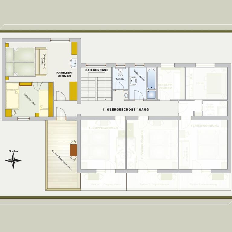 Ferienhaus Berger - Familienzimmer - 1