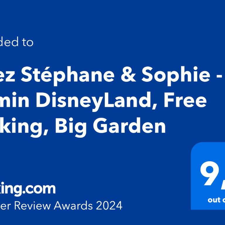 Chez Stéphane & Sophie - 10min DisneyLand, Free Parking, Big Garden - Appartamento con 1 Camera da Letto - 4