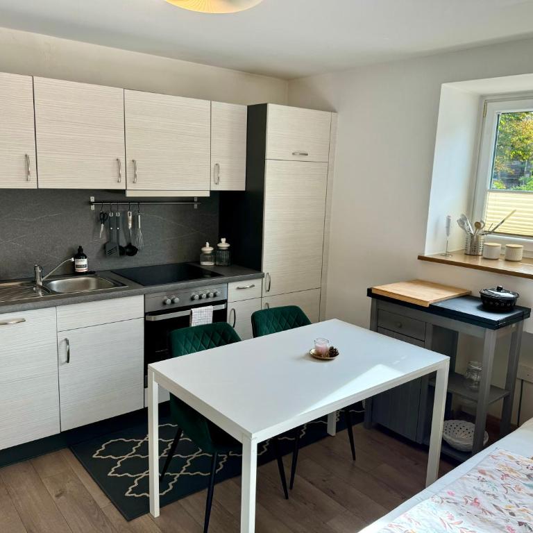 Helle Ferienwohnung Saunahaus - Apartment mit 1 Schlafzimmer - 14