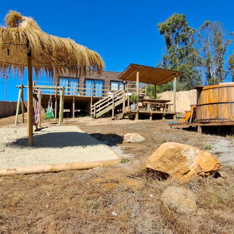 Mar y Tinaja Algarrobo Tunquen Casa con Vista al Mar y Tinaja Privada - Casa de 2 dormitorios - 96