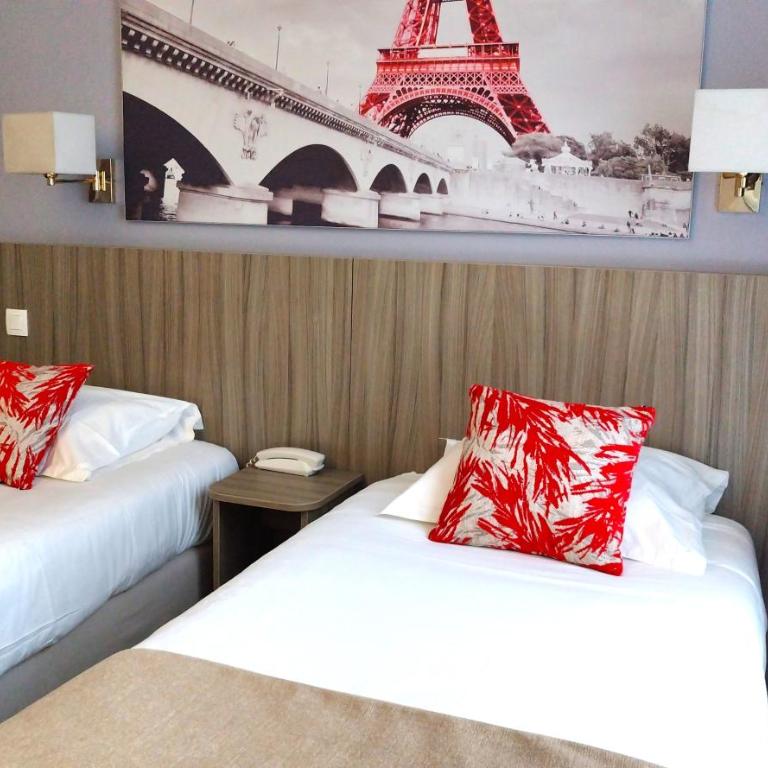 Avia Hôtel Saphir Montparnasse - Chambre Lits Jumeaux - 7
