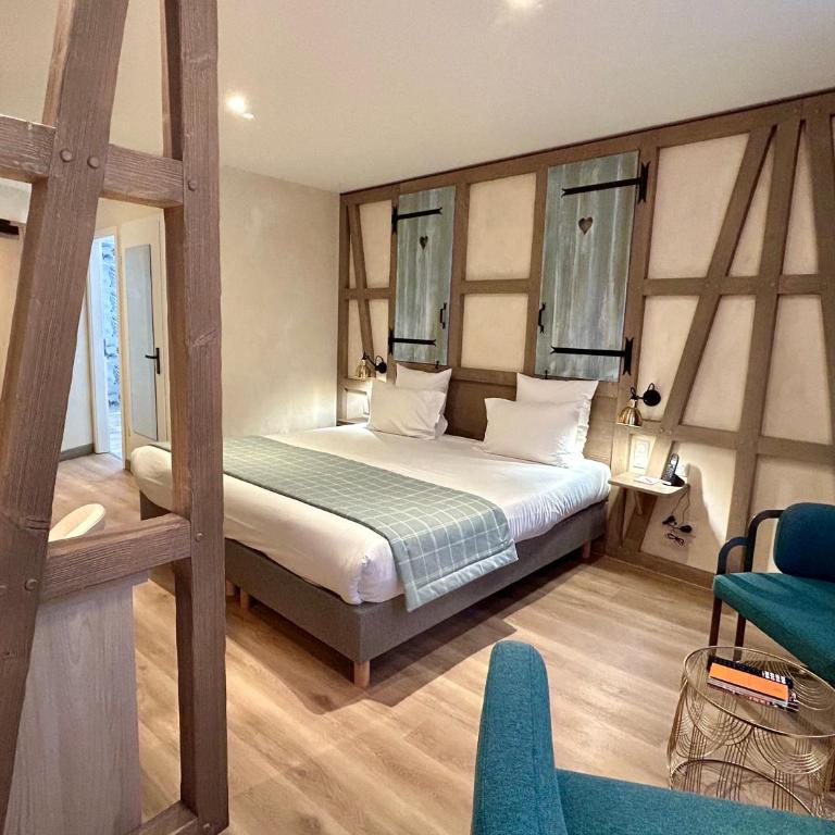 Hotel Beaucour - Chambre de Charme avec Douche ou Baignoire Balnéo - 5