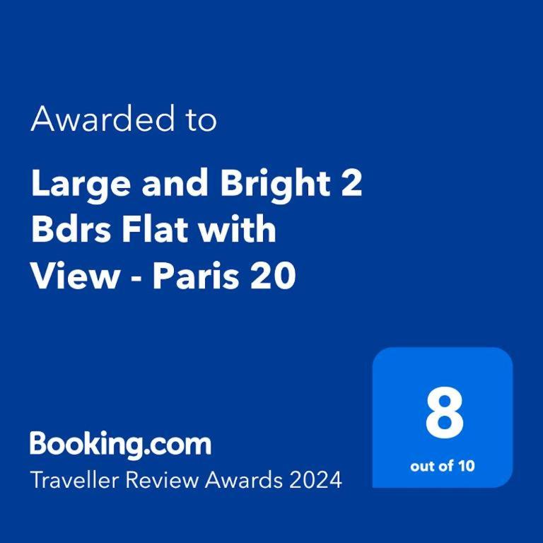 Large and Bright 2 Bdrs Flat with View - Paris 20 - Appartement 2 Chambres - 25