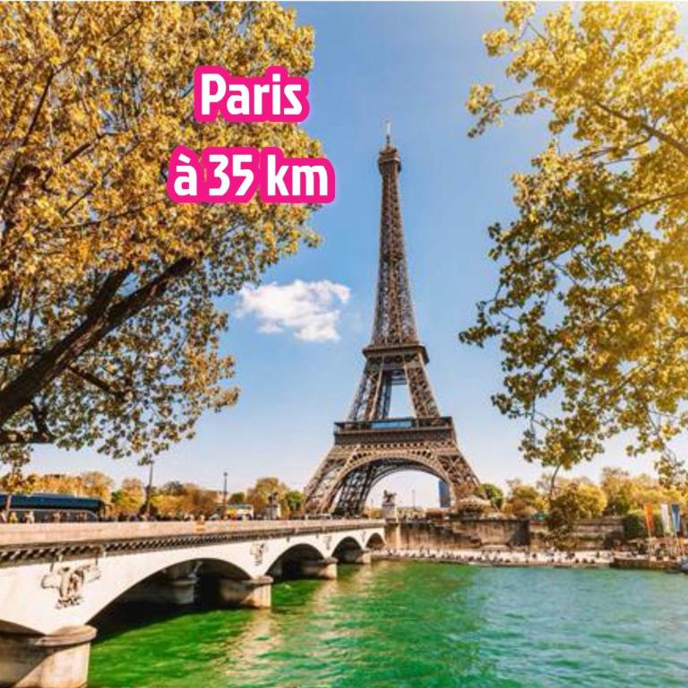 F3 de 60m2 à 5 min de Disneyland, proche Paris - Apartment mit 2 Schlafzimmern - 16