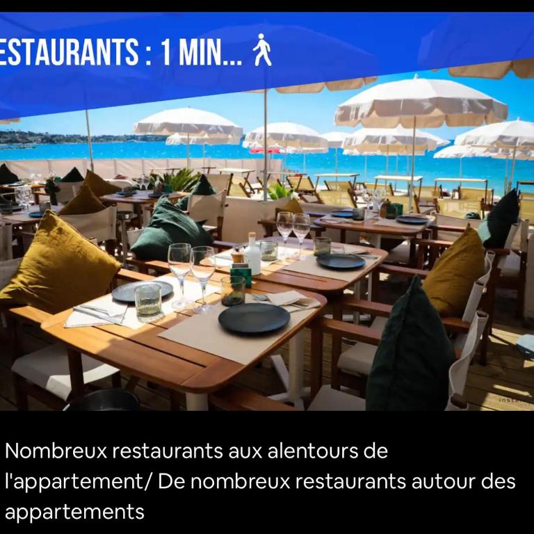 Impeccable 3 pièces -Clim -2 terrasses ,la plage à 50m Juan les pins proche Cannes - Two-Bedroom Apartment - 21