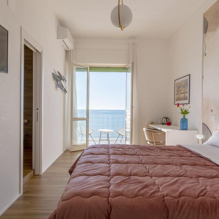 Cas’ A Mare - Beachfront Luxury Suites - Camera Matrimoniale Deluxe con Balcone e Vista Mare - 5